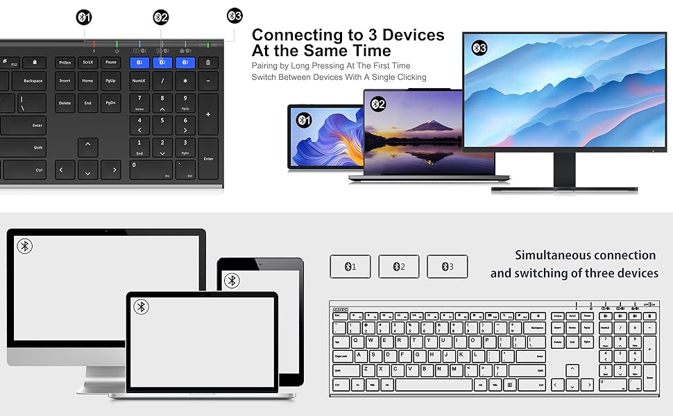 Multi Device Bluetooth Keyboard 2