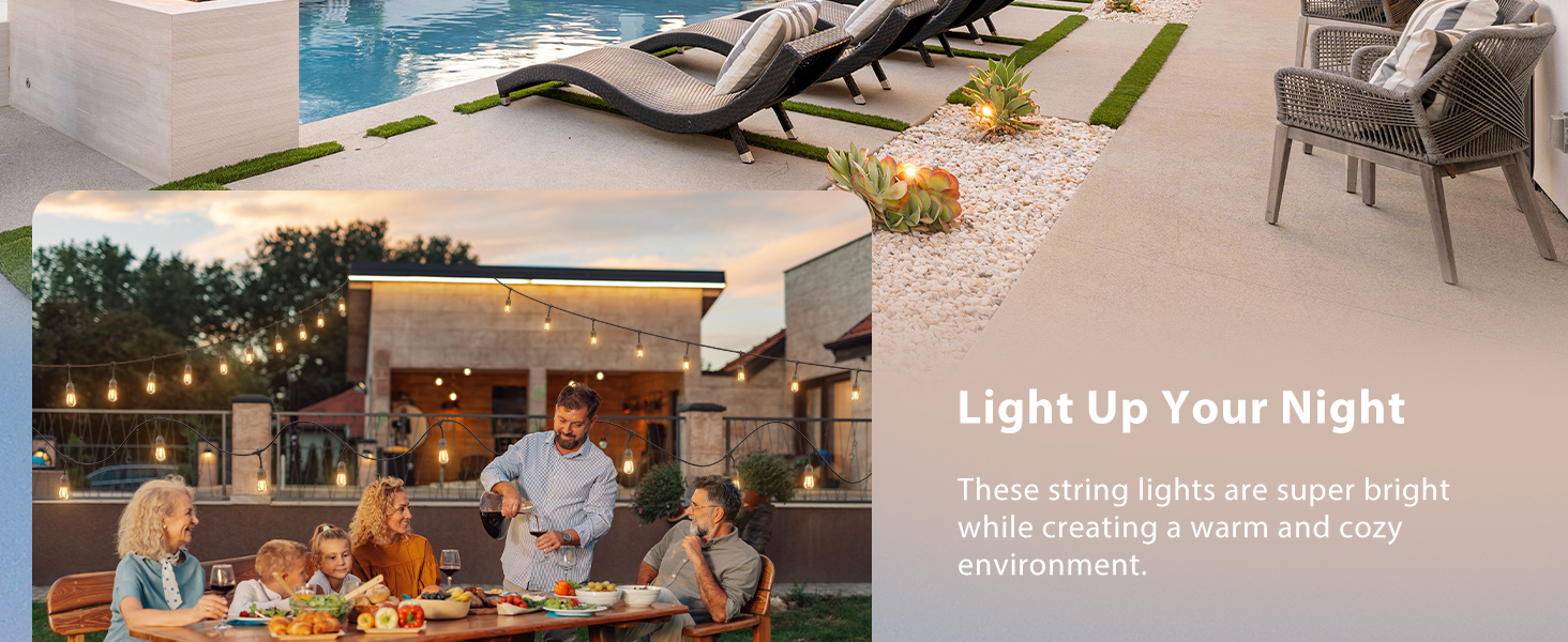 outdoor string lights