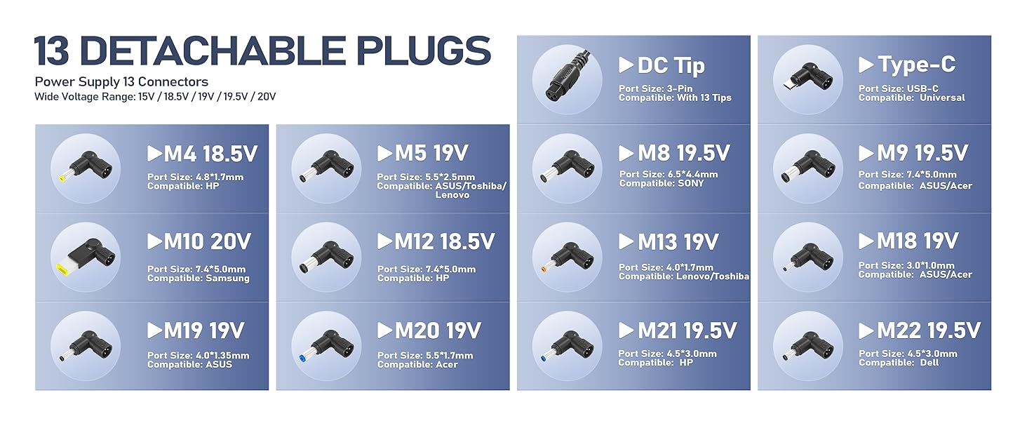 13 Detachable Plugs Desktop