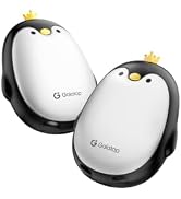 Gaiatop Magnetic Hand Warmers Rechargeable 2 Pack, Pocket Penguin | 3 Heat Levels, Reusable Porta...