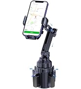 Easkkty Universal Car Cup Holder Phone Mount with Detachable Base & Long Neck, 360° Rotating for ...