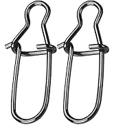 AMYSPORTS High Strength Fishing Snap Clip Duo Lock Snap Swivel Stainless Quick Change Fishing Sna...