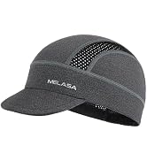 MELASA Cycling Cap, Cooling Skull Cap Helmet Liner with Sun Visor, Sun Protection Running Bike Ca...