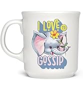 Genuine Fred SAY ANYTHING MUG, I LOVE GOSSIP, 16 Ounce Ceramic Mug, Dishwasher Safe
