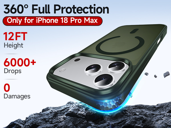 iPhone 18 pro max case with magsafe screen protector i phone 18 pro max cover funda para