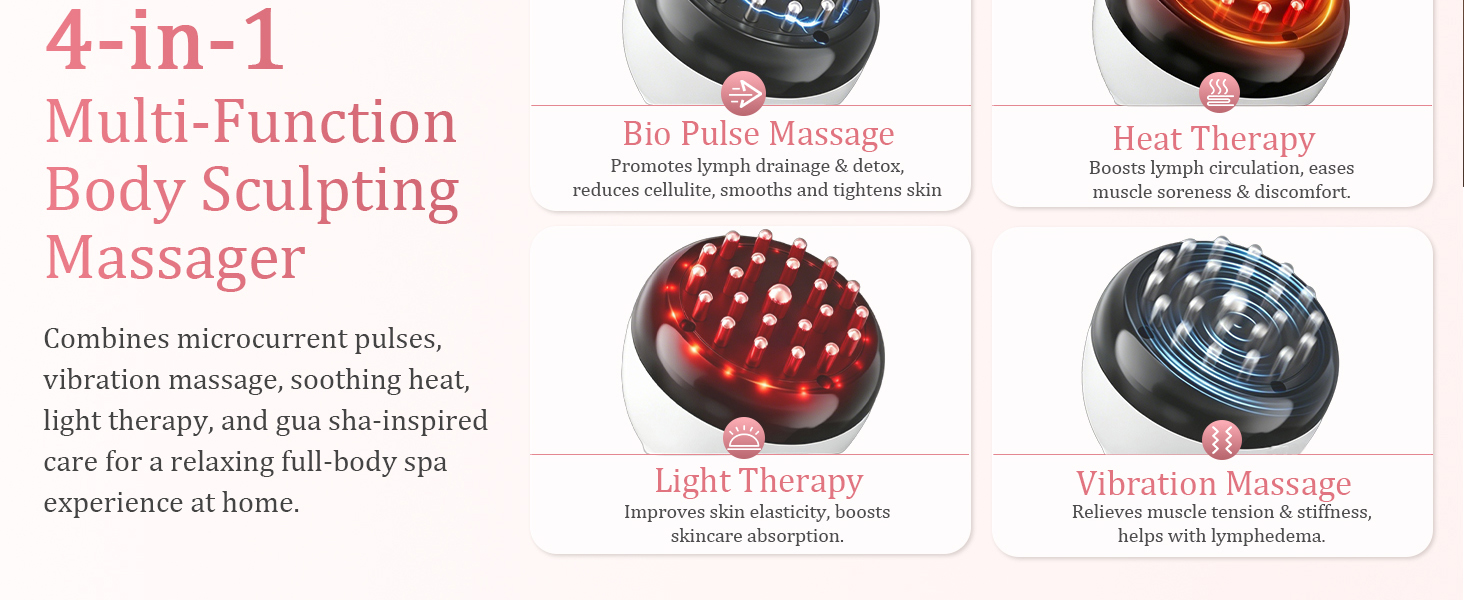 lymphatic drainage massager cellulite massage tool fascia blaster smart gua sha massage tool
