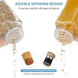 Glass Spice Jars