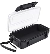 Uxwuy Waterproof Dry Box Small Waterproof Hard Case Micro Case with Foam Padding Dry Boxes Watert...