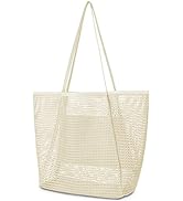 Iioscre Mesh Beach Tote Bags for Womens,Large Beach Bags Suitable for Beach Swimming Pools Travel...