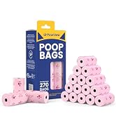 PawView Dog Poop Bags, Guaranteed Leak Proof and Extra Thick Poop Bag Rolls for Dogs, Lavender Sc...