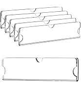 WINFFOR Acrylic Nameplate with Adhesive Tapes - 5 Pack Classroom Name Plates for Doors 2x8 Acryli...