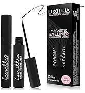 Luxillia Black Magnetic Eyeliner for Magnetic Eyelashes, Upgraded Strongest Hold, Most Natural Lo...