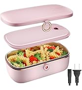 Caperci Electric Lunch Box Food Heater, 30 oz Portable Food Warmer - 120V Faster Leakproof Heated...