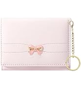 Sunwel Fashion Wallets Girls Cute Coquette Bow Small Wallet Aesthetic Card Holder ID Window Purse...