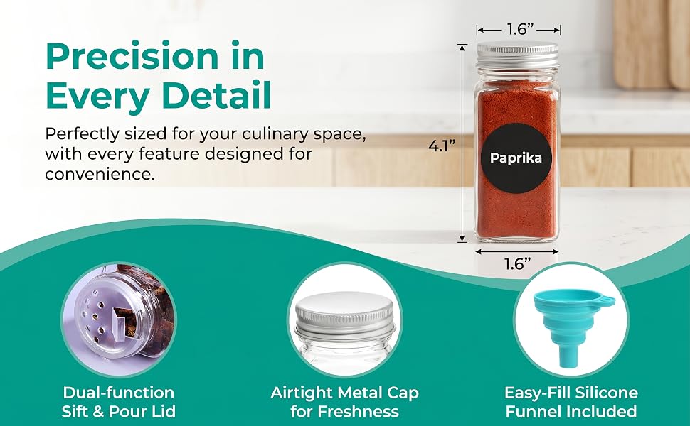 Plastic Spice Jars,