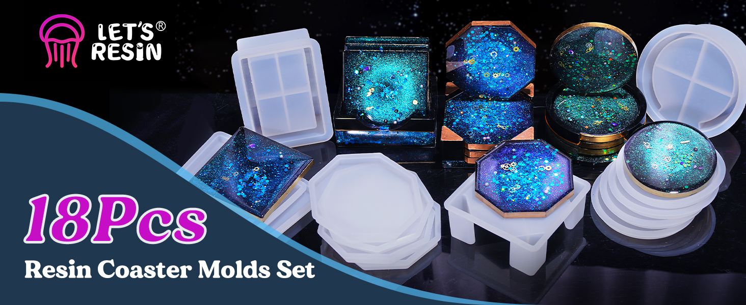 resin coaster molds,epoxy resin molds