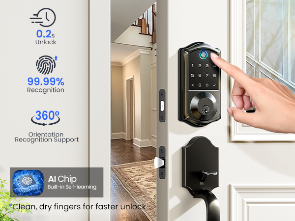 Veise Fingerprint Smart Door Lock