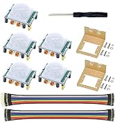 WWZMDiB 5Pcs HC-SR501 PIR Motion Sensor Module + 2Pcs Exclusive housing for Arduino Raspberry Pi ...