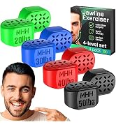 Jawline Exerciser for Men & Women - Powerful Jaw Trainer - Different Resistance Levels - Double C...