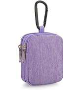 E-Tree Coin Purse with Carabiner Clip, Dual Layer Card Case Holder, Mini Pouch for AirPod Earphon...