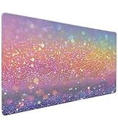 Buslint Extra Large Gaming Mouse Pad, Colorful Gradient Design, Non-Slip Rubber Base, 35.4x15.7 I...