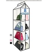 zebricolo Purse Organizer for Closet, with Zippered-Dustproof, Purse Organizer, Designed for Over...