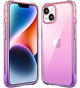Mkeke for iPhone 14 Case for iPhone 13 Case Gradient Purple-Pink Shockproof Bumpers Cases for iPh...