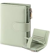 GAEKEAO Small Wallet Women Vegan Leather RFID Blocking Bifold Ladies Compact Card Holder with Zip...