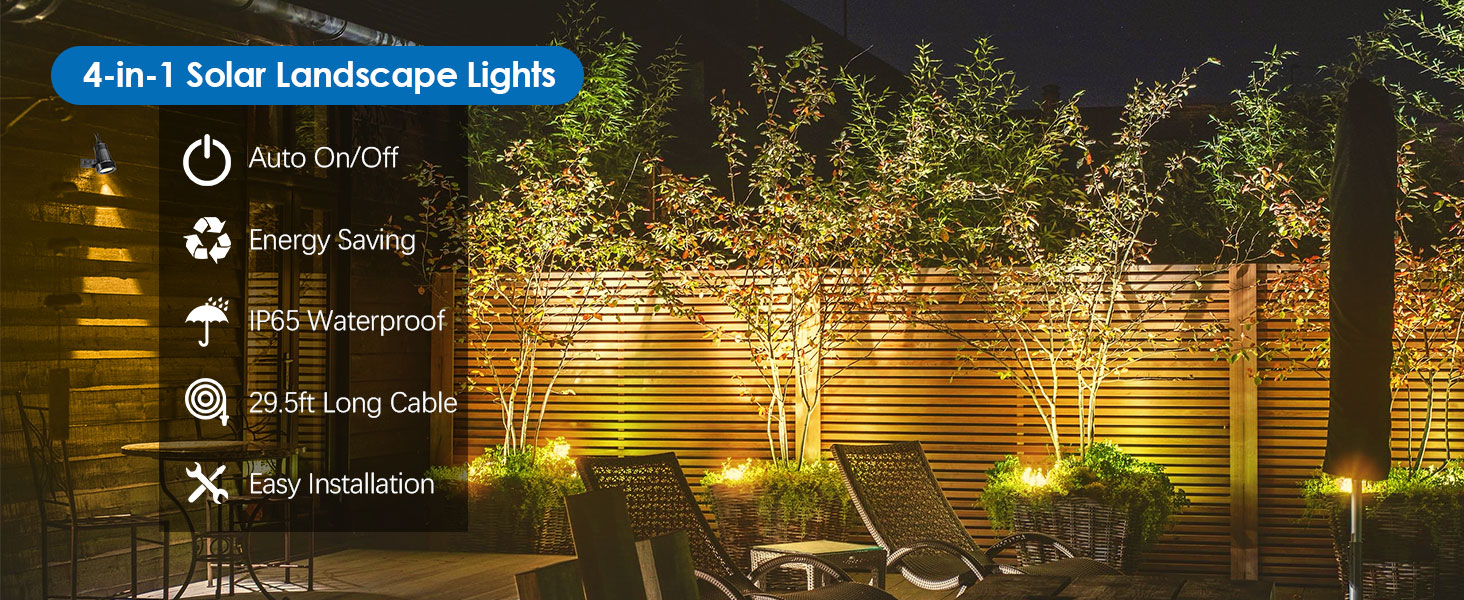 solar spot lights outdoor waterproof