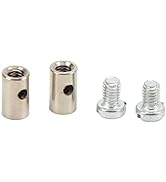Cable Stop Assortment 6mm/0.2in Solderless Cable Nipple Universal Metal Brake Line Throttle Choke...