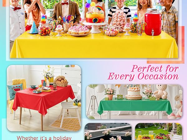 plastic tablecloth