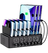 150W/35A Charging Station for Multiple Devices, 16 Port USB C Fast Charging Station with Adjustab...