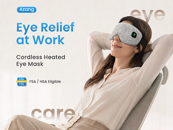 Heated eye mask