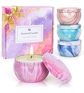 Candles Gift Set for Women, Aromatherapy Candles for Home Scented 4 Pack, 80 Hours Long Lasting, ...