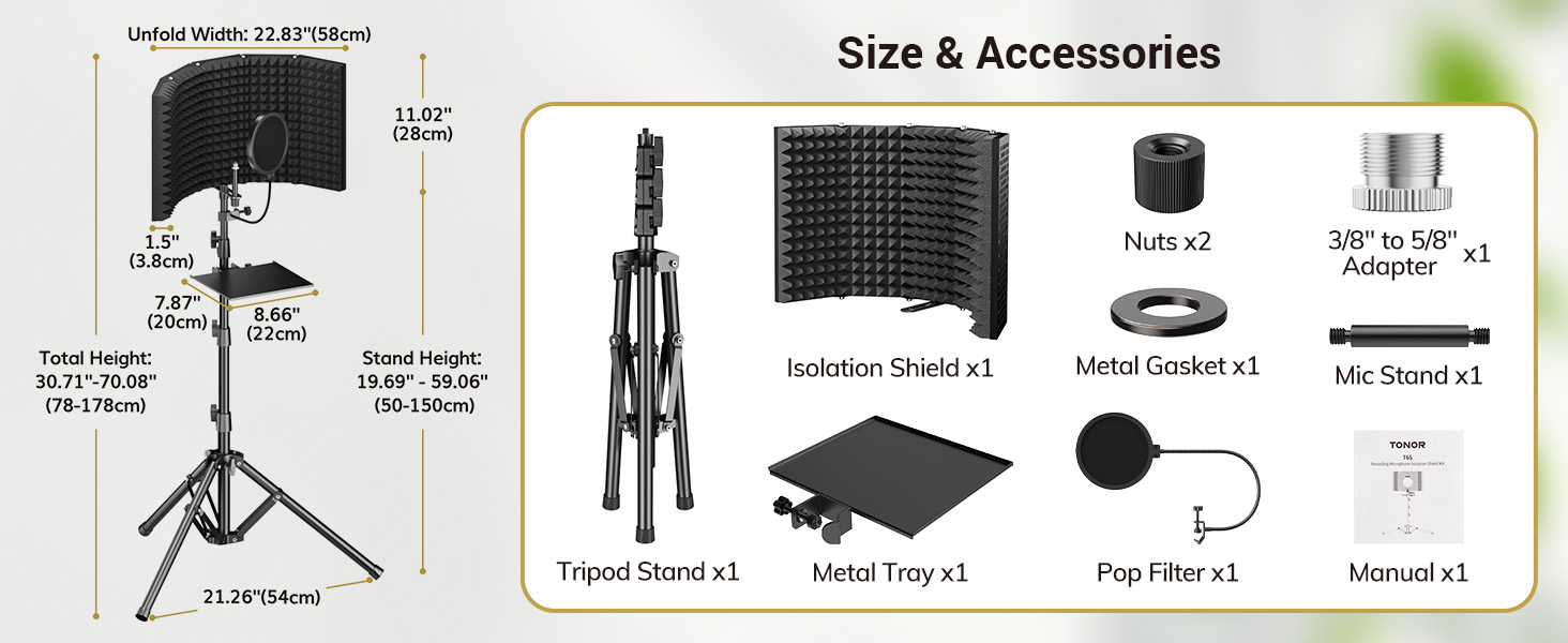 TONOR.Isolation.Shield.Pack.for.Mic