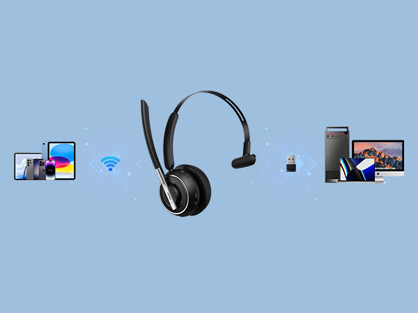 call center headset noise cancelling microphone wireless headset for office landline desk phone