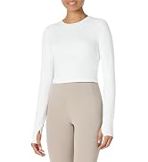Essentials Women's Active FormFlex Buttery Soft Long Sleeve Slim Fit Crop Layering Workout...