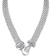 UNY Short Necklace 48cm Popcorn Chain Magnetic Claps Classic Elegant Vintage Antique Jewelry