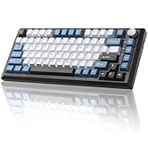 MIKIBY Y75 Wireless Mechanical Keyboard,75% Wireless Gasket RGB Gaming Keyboard,PBT Keycaps,2.4GH...
