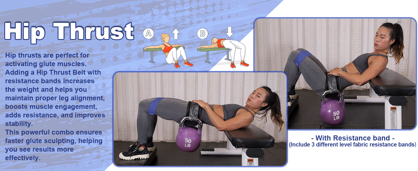 hip thrust weight support belt