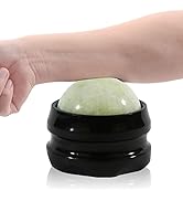 ideayard Manual Massage Roller Ball, Jade Massage Stone Tool of Sore Muscles, Shoulders, Arms, Ne...