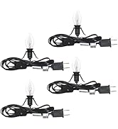 6FT Accessory Cord for Craft Lighting Halloween Pumpkin Christmas House Decorations, 4 Sets Cande...