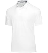 J.VER Mens Golf Polo Shirts Short Sleeve Moisture Wicking Collared Shirt Quick Dry Stretch Wrinkl...