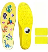 Vrebrey Breathable Insoles for Airtag – Kids Shoe Inserts with Hidden Tracker Pocket, Lightweight...