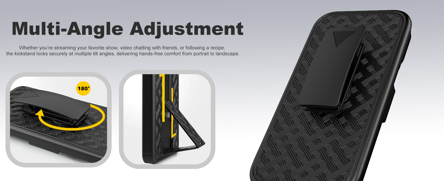 Ailiber Compatible for iPhone 17 Case Holster with Screen Protector
