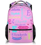 GIHSWE Kids Backpack, Personalized 17 Inches Girls School Backpacks, Custom Name Bookbag for Elem...