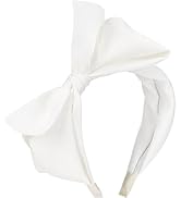 WantGor Bow Headbands for Women, Big Bowknot Hair Hoop Women Knotted Wide Turban Headbands Hair B...