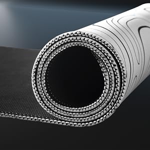white mouse pad with stitched edges