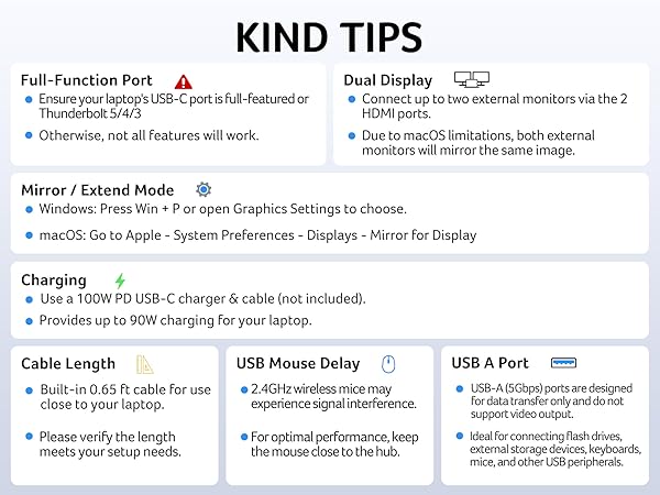 usb c to dual hdmi adapter