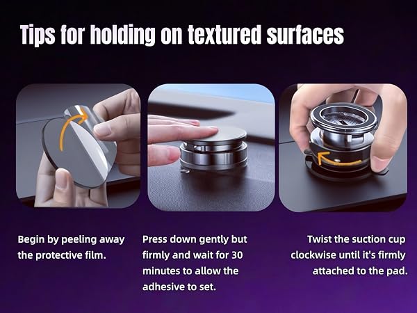 Suction Cup Phone Mount for Car/Gym/Mirror/Shower